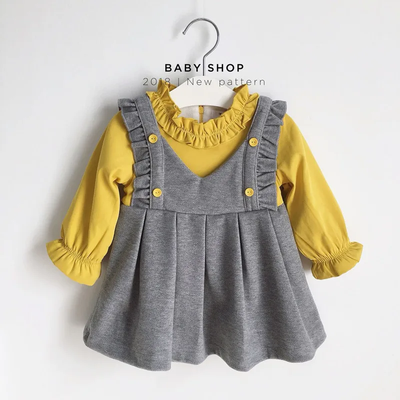 

Baby girls winter dress thicken warm fleece lining fashion patchwork baby girls dresses boutique kids clothes