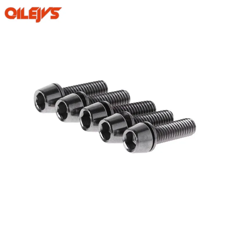 5 шт. MTB винтовые ролики винт велосипедный M5x20mm / M6x20mm с прокладкой вынос руля