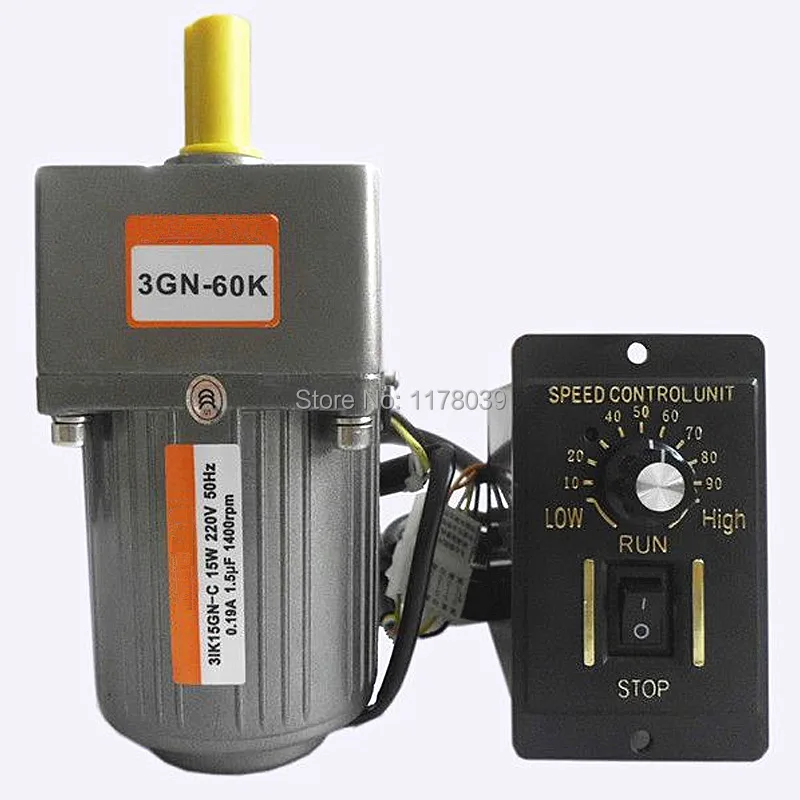 

Single phase 220V variable/Constant speed motor,6W AC gear motor Reduction ratio 1:10 140 rpm,Motor governor Controller,J17194