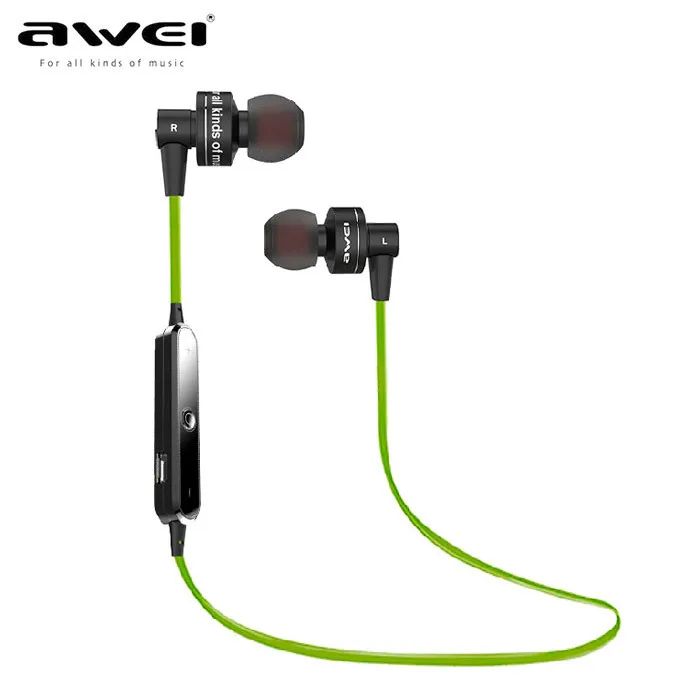Наушники вкладыши Awei A990BL Беспроводной Bluetooth стерео музыка earhud спортивные Бег