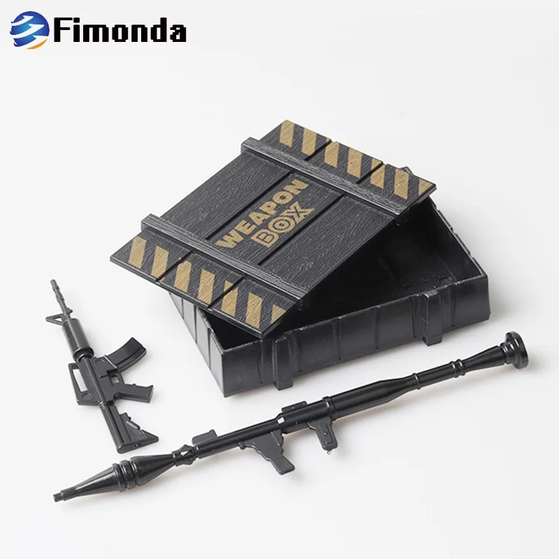 RC Decoration Plastic Weapon Box for 1/10 RC Crawler Car Axial SCX10 Traxxas TRX4 Tamiya CC01 D90 D110