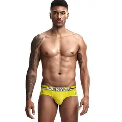 JOCKMAIL мужская одежда 2019 сексуальное мужское нижнее белье хлопок cueca Гей мужчины s бикини трусы-плавки Ropa Interior Hombre slip