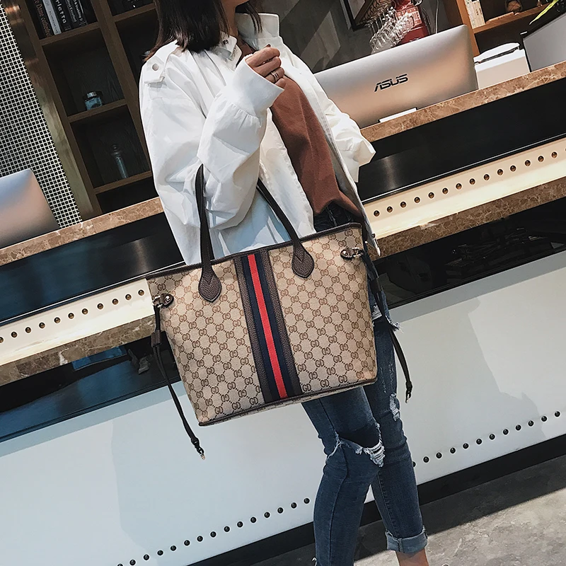 

Fashion Women Bags New Design Girls' Shoulder Bags Diagonal Quality Casual Signature Printing canvas Tote Shoulder Handbag