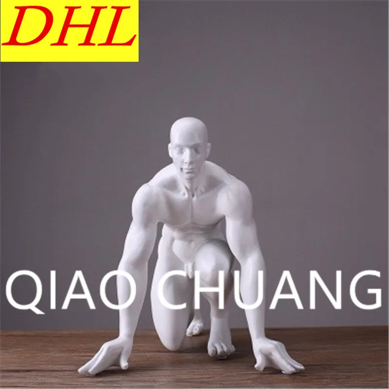 

Creative Sample House Abstraction Sports Figures Resin Craftwork Home Furnishing Articles G1301