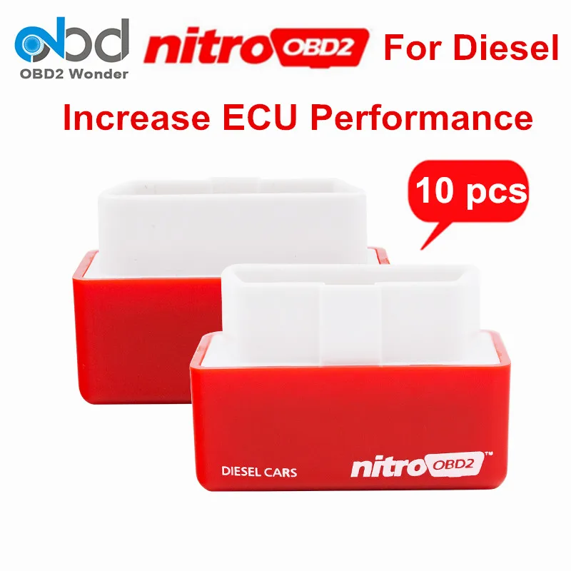 Цена за 10 шт./лот красный NitroOBD2 Plug Drive OBD2 чип тюнинг коробка Nitro OBD2 Diesel диск более Мощность увеличение крутящего момента ECM производительность Цена за 10 шт./лот красный NitroOBD2 Plug Drive OBD2 чип тюнинг коробка Nitro OBD2 Diesel диск более Мощность увеличение крутящего момента ECM производительность