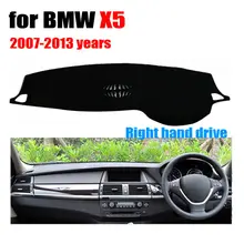 Painel do carro cobre para BMW X5 Baixo configuração 2007-2013 Right hand drive dashmat pad tampa do traço auto dashboard acessórios