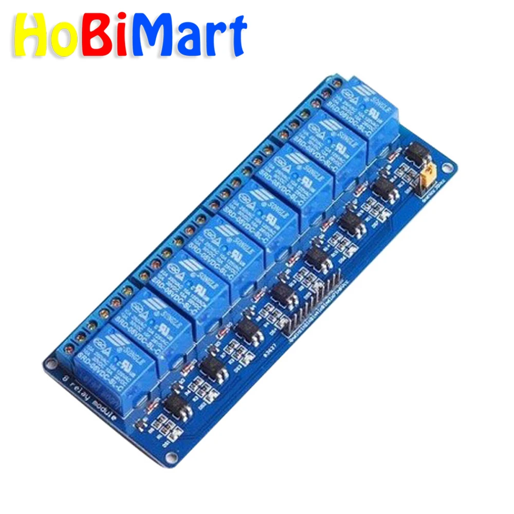 

HoHiMart 12v 8-channel relay module with optocoupler 12v 8 channel relay module for arduino plc relay control board #07-a