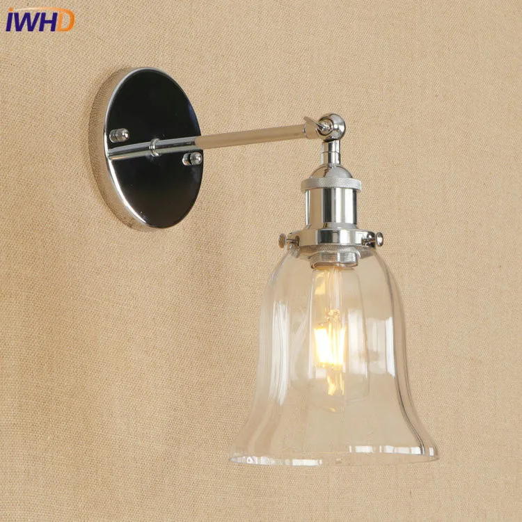 IWHD гладить Adjsutable настенный светильник Эдисон светодиодный Wandlamp светильники для домашнего освещения 4 Вт E27 RH Винтаж настенный светильник аппликация Murale