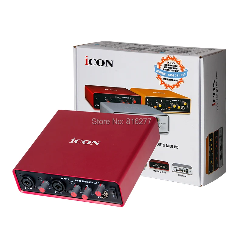 ICON Mobile U sound card 4 In/4 Out USB Recording