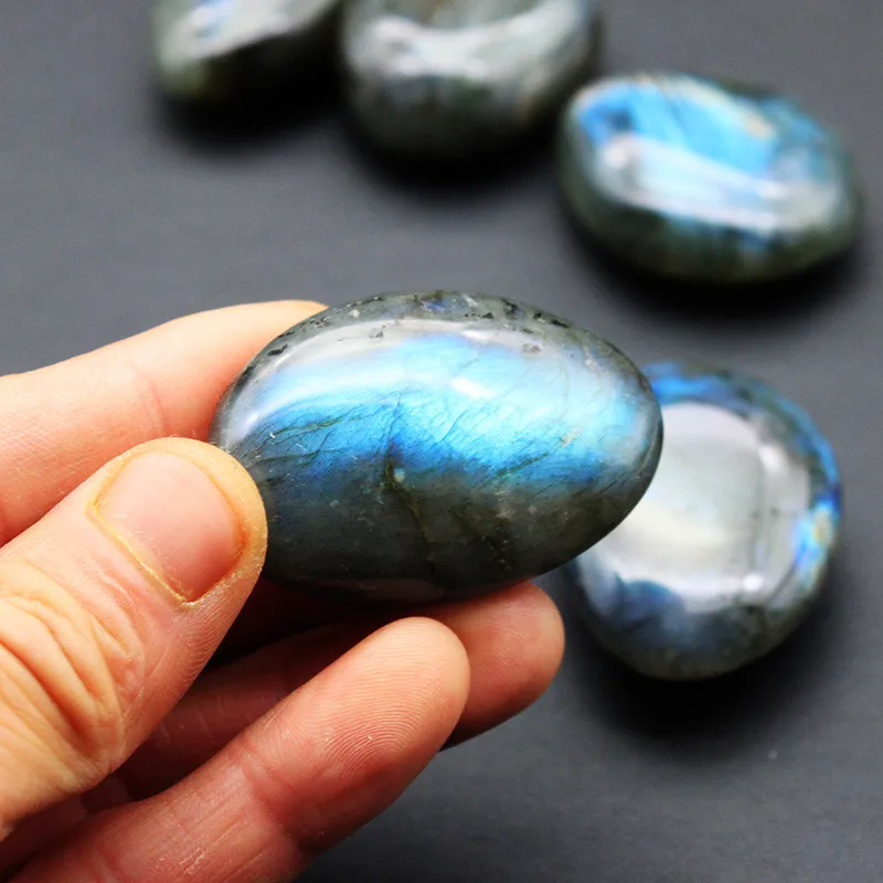 Natural Stones Labradorite Blue Light Feldspar Golden Labrador Feldspar Moonstone Hecatolite