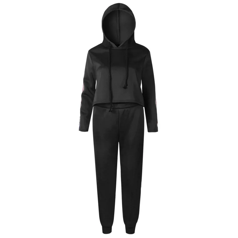 Liva Girl New Casual Tracksuit Women 2 Piece Set Top And Pants Sexy Striped Ladies Leisure Two Pieces Pullover Suits S-XL