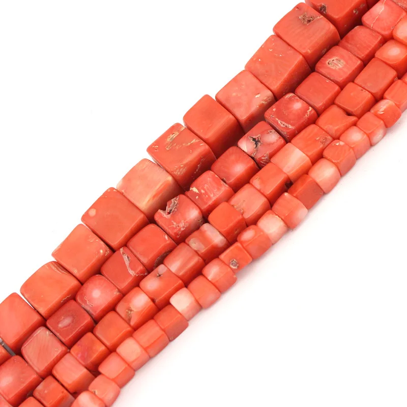 Free Shipping 100 Real Coral 6MM 8MM 10MM 12MM WHOLESALE CUBE NATURA