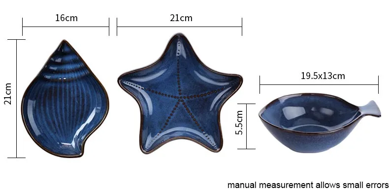 Японская кухня суши тарелка креативная Морская звезда в форме раковины тарелки особенности Ресторан Посуда прекрасный фруктовый поднос чаша для завтрака