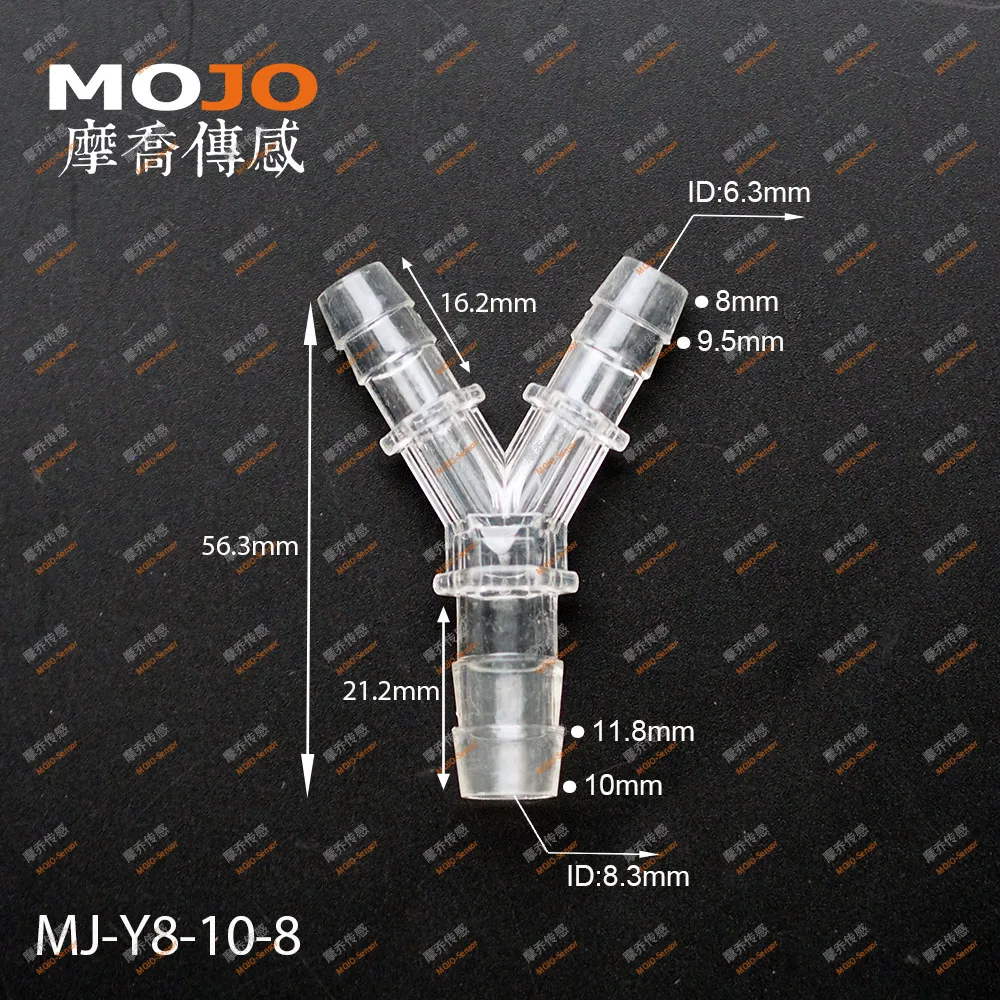 MJ-Y8-10-8 снижение Типа Y форма 3 way водопровод адаптер(10 шт./лот