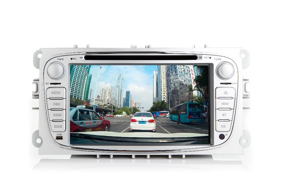 Cheap 7"HD 1024X600 Android 7.1 Car DVD GPS For Ford Mondeo C-max S max Galaxy Wifi 3G Bluetooth Radio RDS SD Free Map Camera+Car DVR 12