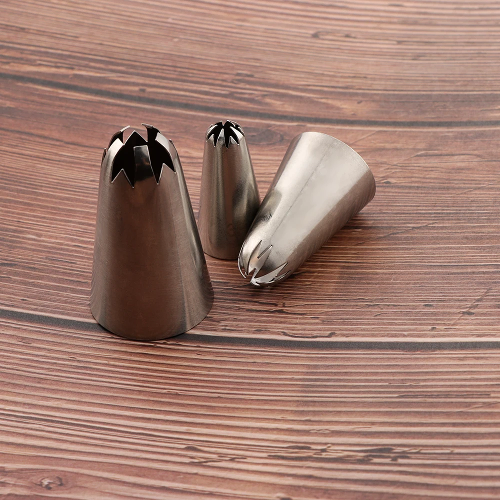 Stainless Steel Cakes Decorating Pastry Nozzles Cherry Blossoms Baking Tools