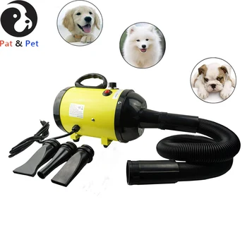 

Pet Dryer, Professional Dog Dryer, High Power Hair Blower, Adjustable Speed Dog Grooming Force Heater Machine, with 3 Nozzles
