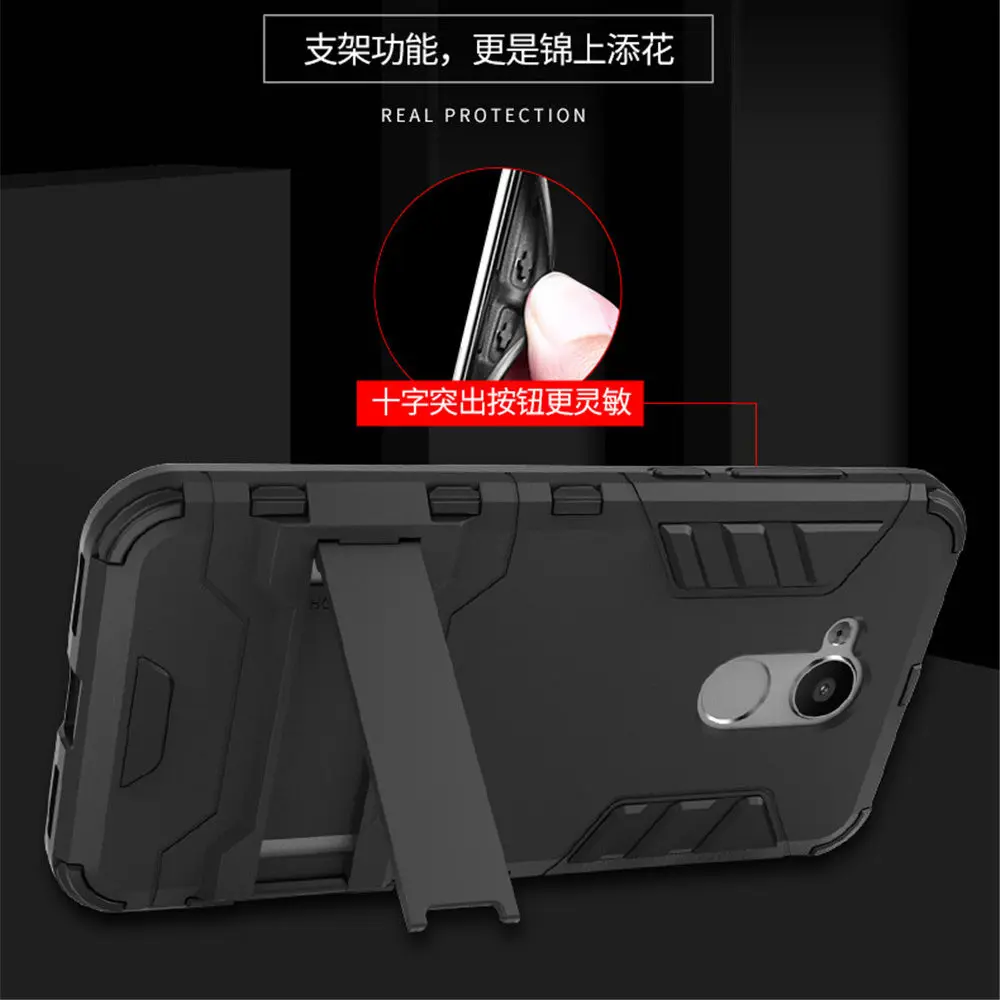 huawei pu case Cases For Huawei Honor 6A phone Case 2 in 1 Kickstand Holder TPU&PC Hard Silicone Dual Armor Cover Honor 6A Protector Case cute phone cases huawei