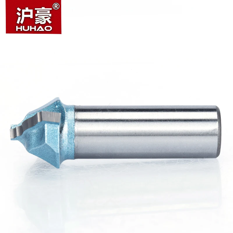 HUHAO 1/" хвостовик 2 флейты Endmill фрезы для дерева Вольфрам Сталь Кабинет двери ножи Деревообработка Инструмент измельчители