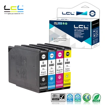 

LCL 04B1 04B2 C13T04B140 (4-Pack KCMY ) Ink Cartridge pigment Compatible for WorkForce Pro C 8610 DWF WorkForce Pro WF C 8690