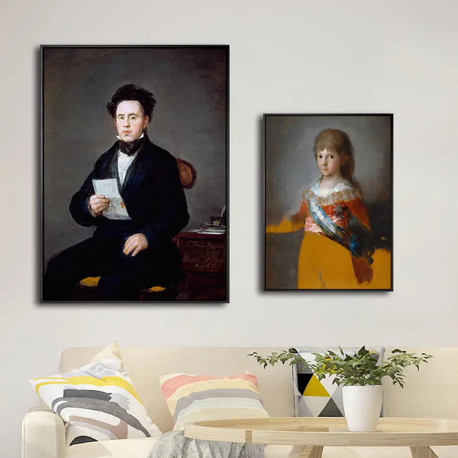 

Home Decoration Print Art Wall Pictures for Living-room Poster Canvas Printing Paintings Spanish Franciscov de Goya Portrait 2