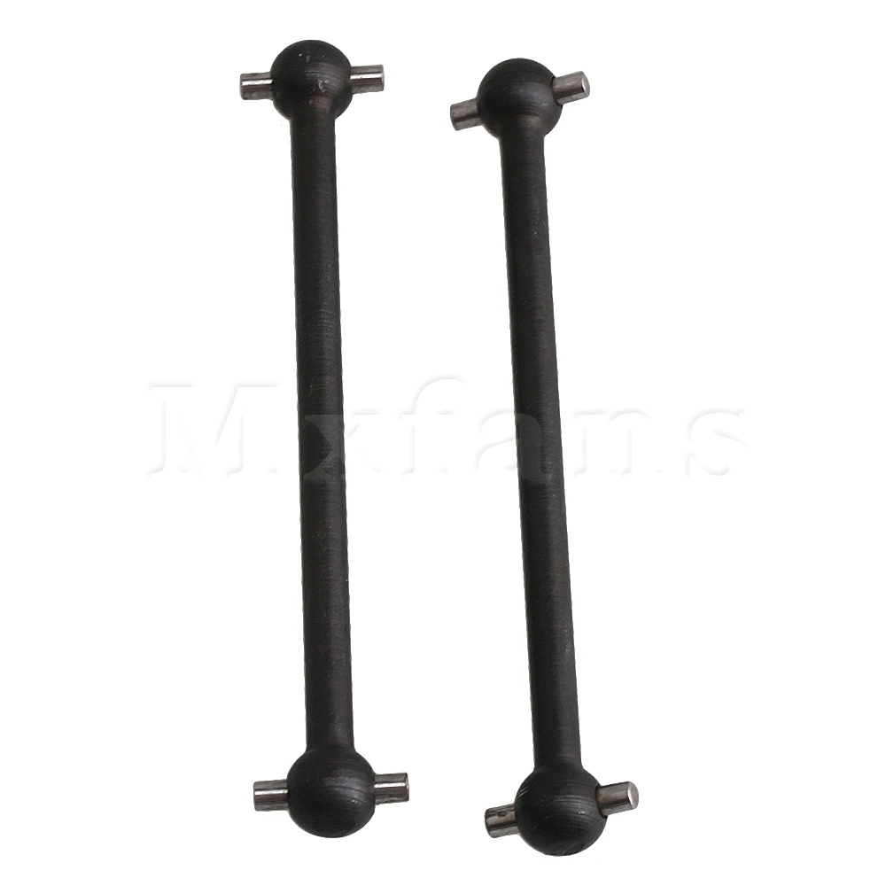 Mxfans 2pcs Drive Joint Shaft Steel Dogbone for HIMOTO E10xB E10xBL E10DB E10DBL E10SC E10SC RC1:10 Buggy