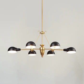 

E27 Postmodern Chandeliers For Living Room Restaurant Bedroom Lighting Hanging Fixtures Iron Gold Plus Black Art Chandelier Lamp