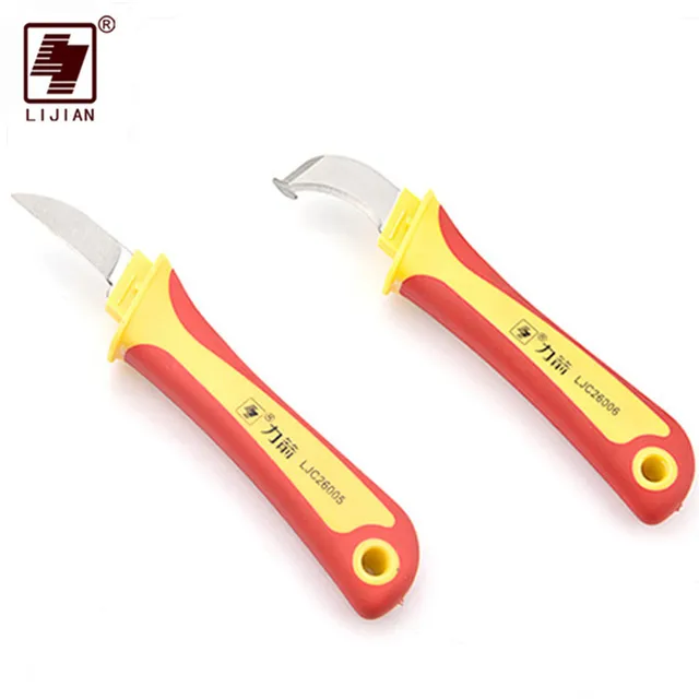 LIJIAN Cable Wire Stripper Knife Electrician Knife Stripping Hook Fixed