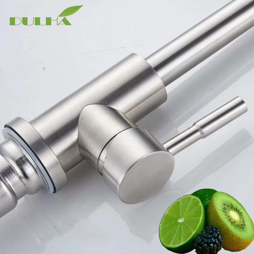 Kitchen Faucet Mixer Tap Stainless Steel Nickel Vessels Sink Hot Cold Water Taps 360 Degree Swivel Rotate Faucets Free Shipping Kitchen Faucet Mixer Tap Stainless Steel Nickel Vessels Sink Hot Cold Water Taps 360 Degree Swivel Rotate Faucets Free Shipping