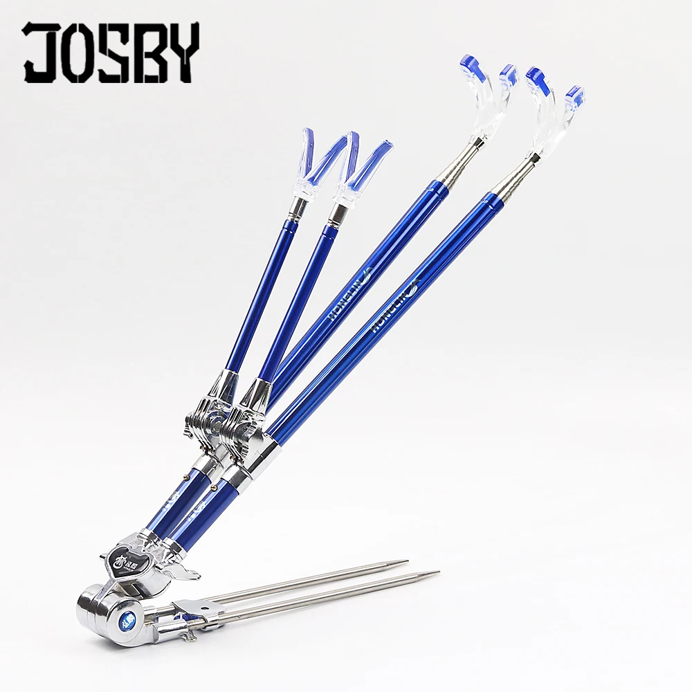 JOSBY الأسماك قضيب دعامة حامل زاوية قابل للتعديل الصيد قضبان حامل 1.7 M 1.9 M 2.1 M تصغير الصيد أداة اليد Ro تصغير
