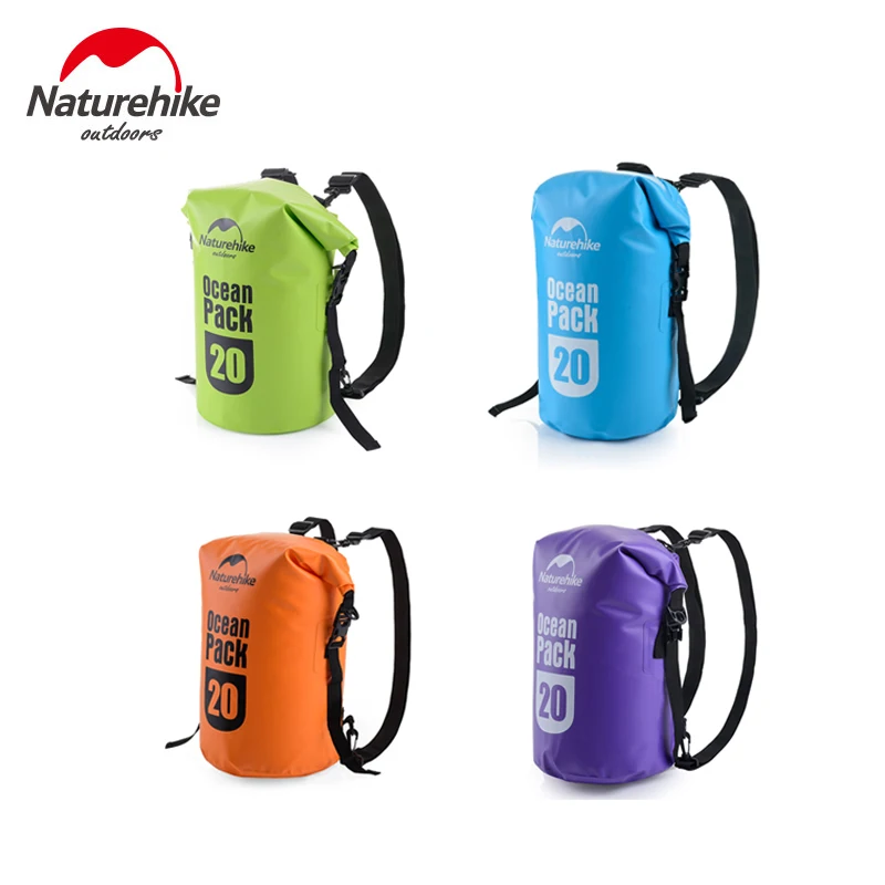 Naturehike océano paquete 20l 30l impermeable portátil mochila para acampar barranquismo río trekking Natación bolsas fs16m030-l