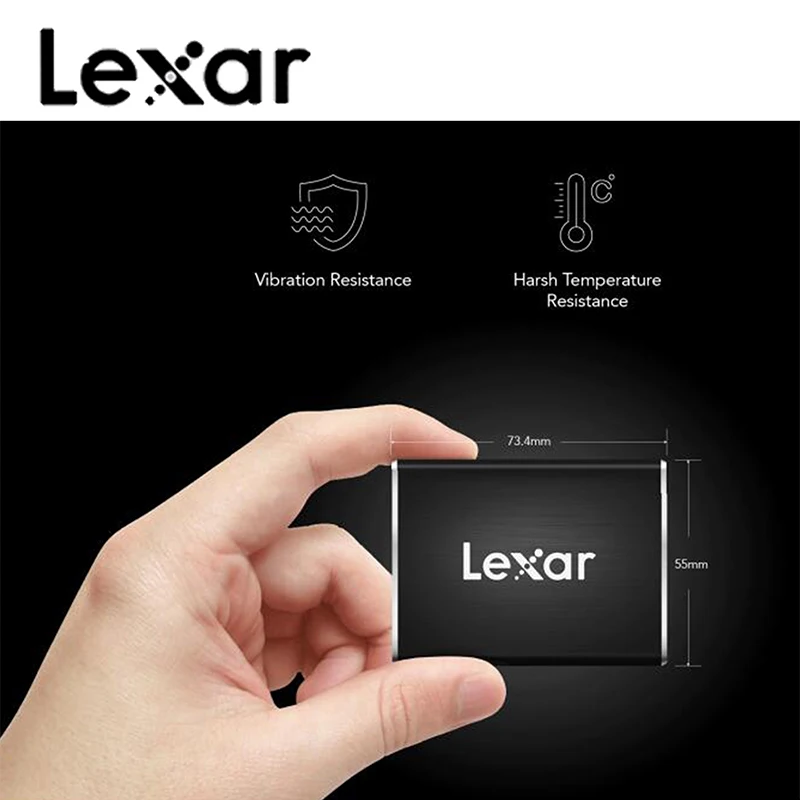 Lexar 500G 1T Профессиональный портативный SSD накопитель SL100 Pro высокая скорость чтения