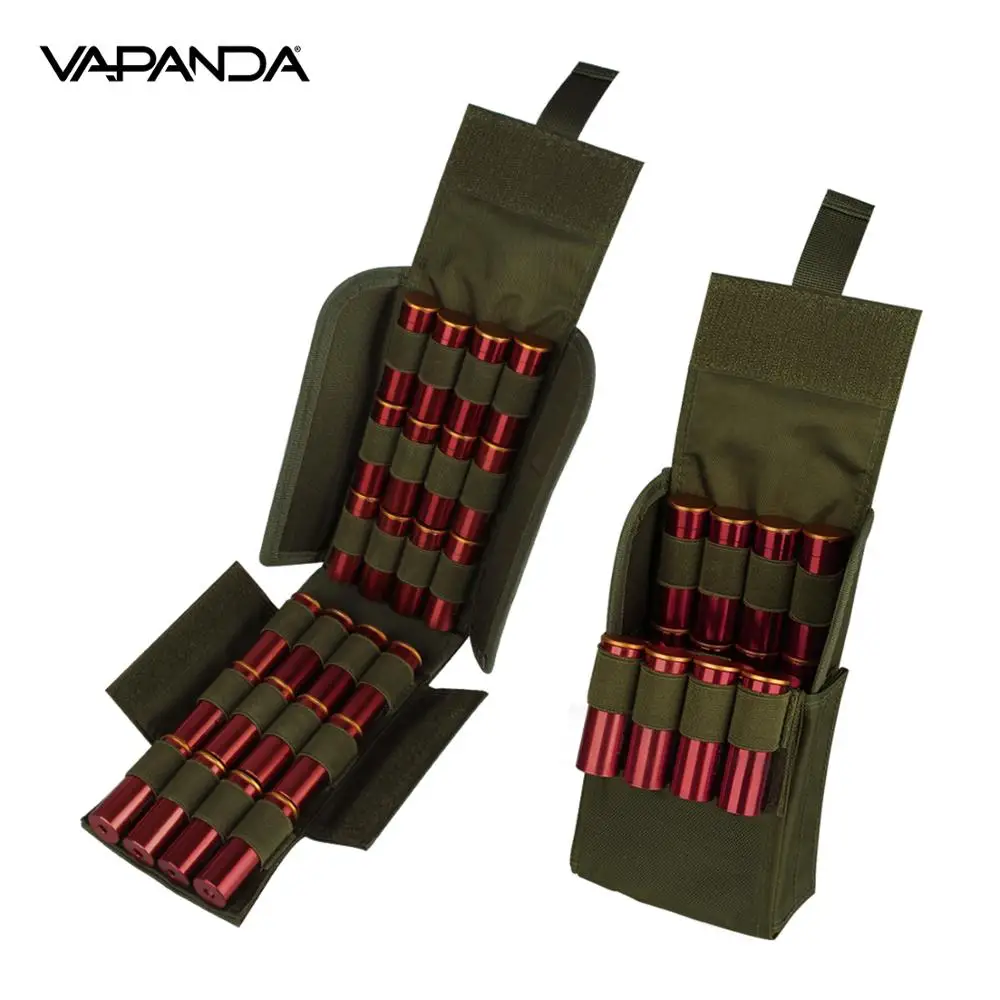 

Hunting 25 Round 12GA 12 Gauge Ammo Shells Reload Magazine Storage Pouches Bag Bandolier Bullet Holder Tactical Airsoft Kit