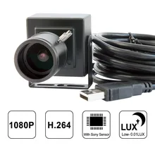 ELP камера 2 мегапикселя 1080 P 2,8-12 мм варифокальное Низкое освещение мини камера наблюдения CCTV HD USB веб-камера с микрофоном IR Cut