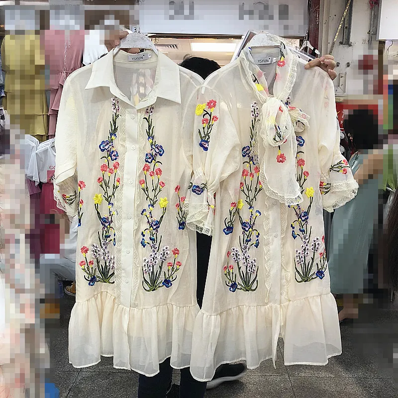 Retro Elegant Summer Womens Bow Tie Embroidery Gauze Sexy Dress Ladies Lotus Leaf Side Short Sleeve Party Dresses Girls Vestidos Retro Elegant Summer Womens Bow Tie Embroidery Gauze Sexy Dress Ladies Lotus Leaf Side Short Sleeve Party Dresses Girls Vestidos