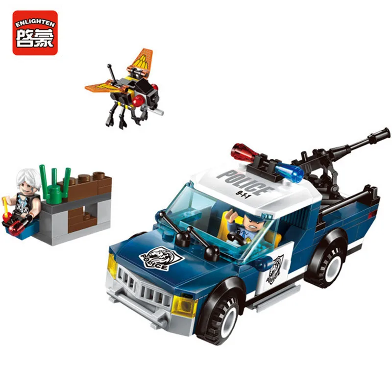 

Enlighten 186Pcs City Series Police Swat Car Building Blocks Bricks 3D Construction Toys for children
