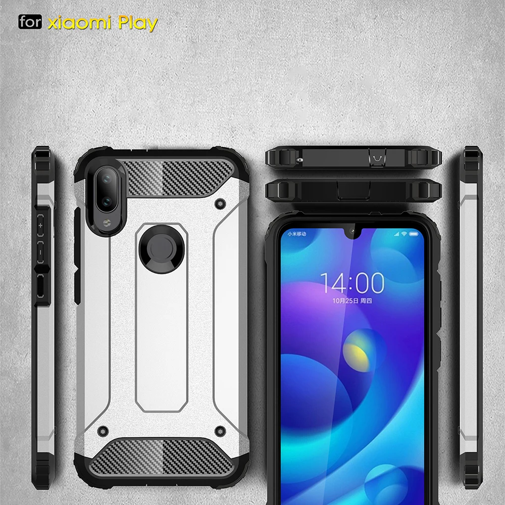 Противоударный чехол-броня Coque 5.84For Xiaomi mi Play чехол для Xiaomi mi играть mi Play чехол для телефона чехол-лента на заднюю панель