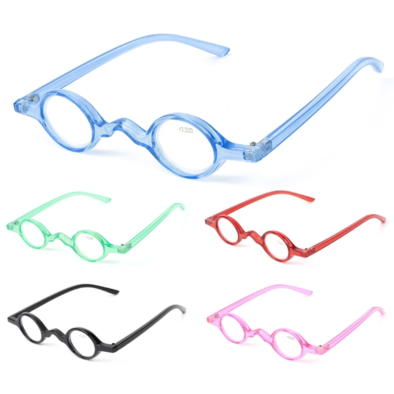 Винтажные маленькие круглые очки для чтения с овальной оправой, очки для пресбиопии 1,0 1,5 2,0 2,5 3,0 3,5