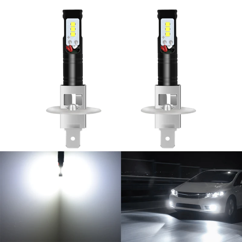 Katur 80W H1 Led Bulbs For Cars Driving Driving Fog Lights CSP Chip