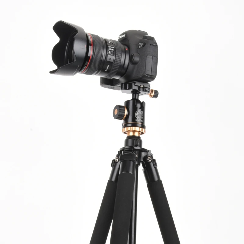  QZSD Q338 Professional Portable Travel Aluminum Camera Tripod&Pan Head for SLR DSLR Digital Camera