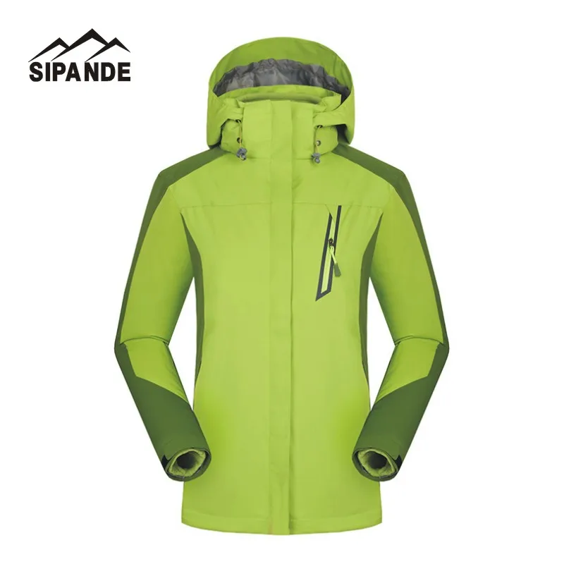 Wholesale 2017 Women's 2 Pieces Winter Inner Fleece Jacket Outdoor Sport Warm Coat Hiking Skiing Camping Female Jackets | Спорт и