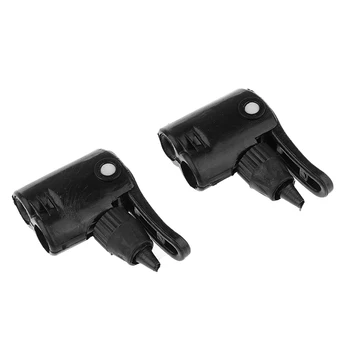 

2 Pieces Bicycle Inflator Head, Presta and Schrader Valve Compatible, Bicycle Tire Pump for Road and Mountain Bikes