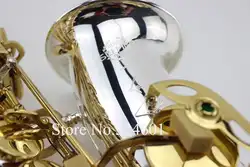 Сельма SAS-R54 Alto Eb Мелодия бемоль саксофон R54 Посеребренная тела золотой лак ключ латунь Sax музыкальный инструмент с чехол