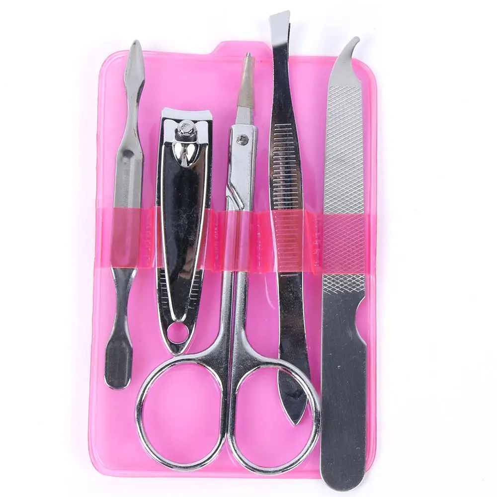 

5 Pcs/set Daily Use Nail Care Professional Manicure Set Nail Clippers Scissors Cleaning Tool Kit Set For Nail Manicure