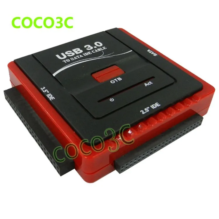 

Free shipping USB 3.0 To 2.5" 3.5" SATA IDE HDD SSD, CD-ROM CD-R adapter 1 SATA to 2 IDE Data Offline backup Clone OTB