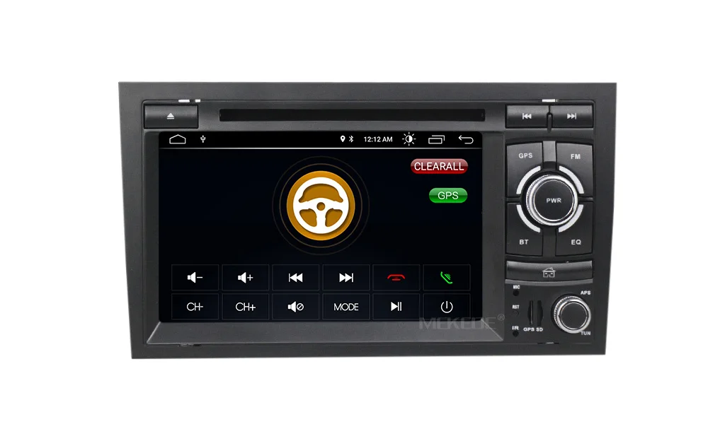 Excellent Free shipping! Android 8.1 Auto car radio player for Audi A4 S4 RS4 2002-2008 support GPS navigation quad core bluetooth wifi FM 16