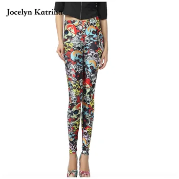

Jocelyn Katrina Printed Yoga Pants Women Bodybuilding Sport Leggings Quick Dry Tracksuit Bottoms Athletic Compression Tights
