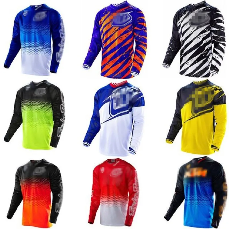 Long sleeve Men's Motorcycle Motocross Jersey Air Starburst Off road Moto apparel Jerseys Large