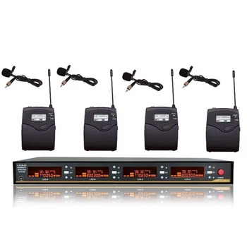 

Bolymic 4 channels wireless microphone Lapel UHF Professional Wireless microphones