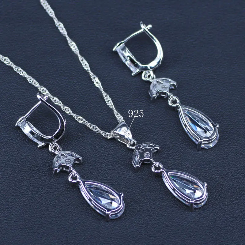Комплект женских украшений из серег подвески ожерелья и кольца|jewelry sets earrings|jewelry